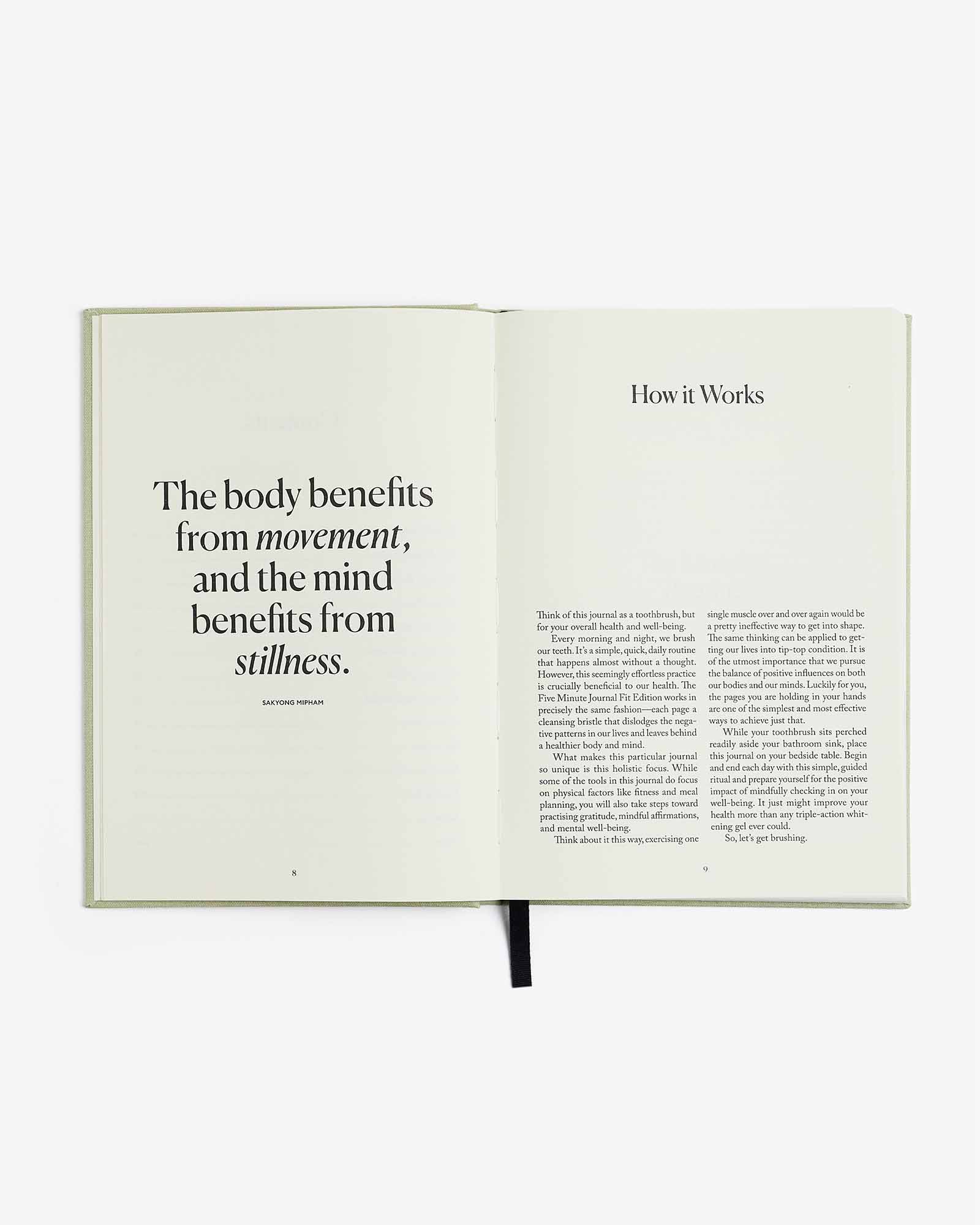 The Five Minute Journal Health & Fitness Edition